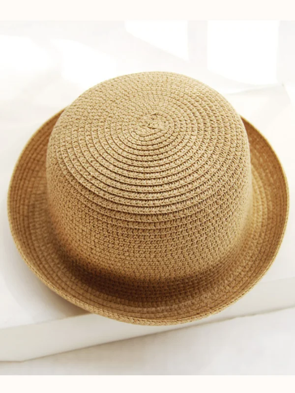 Runway-Ready Tan Bowler Hat