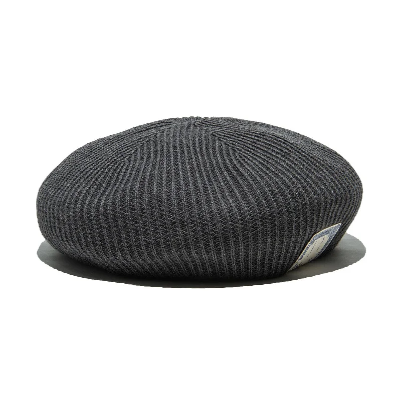 COTTON CLUB BIG BERET - Gray