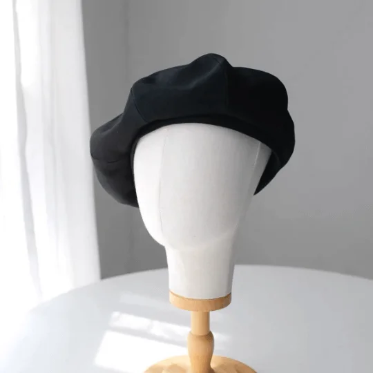 Oversize Cotton Beret Hat