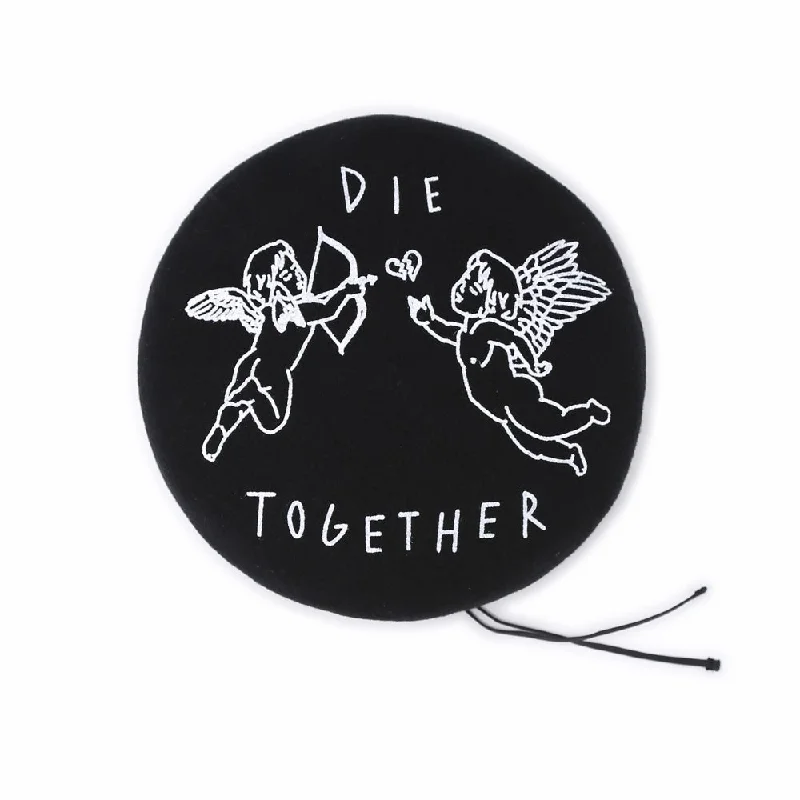 "DIE TOGETHER" BERET (BLACK)