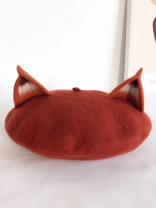 Girls Fox Ear Beret