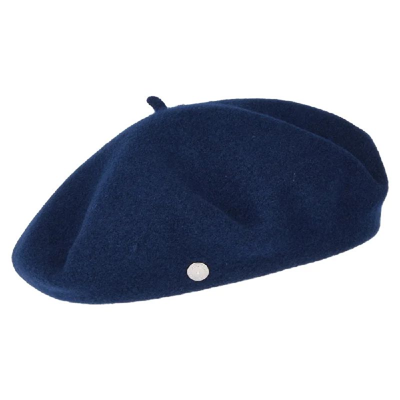 Héritage par Laulhère Kids Petit Basque Merino Wool Beret - Navy Blue