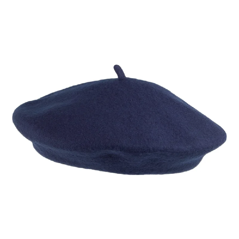 Jaxon & James Kids Wool Beret Navy Blue Wholesale Pack