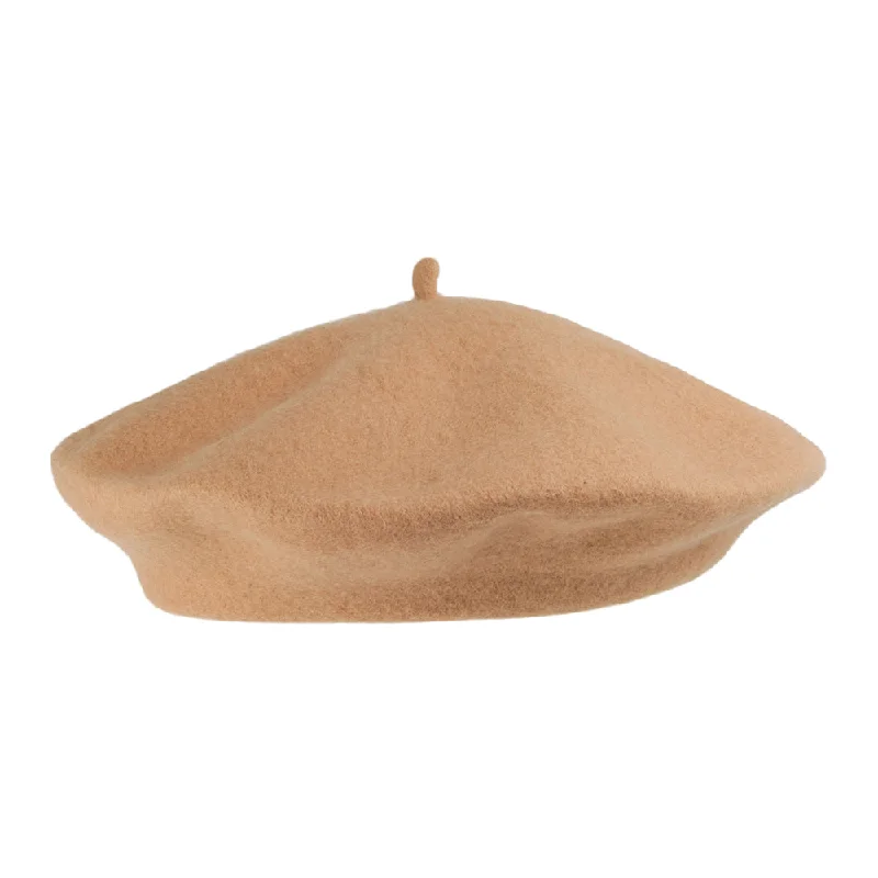 Jaxon & James Wool Beret Camel - Wholesale Pack - 200 Hats