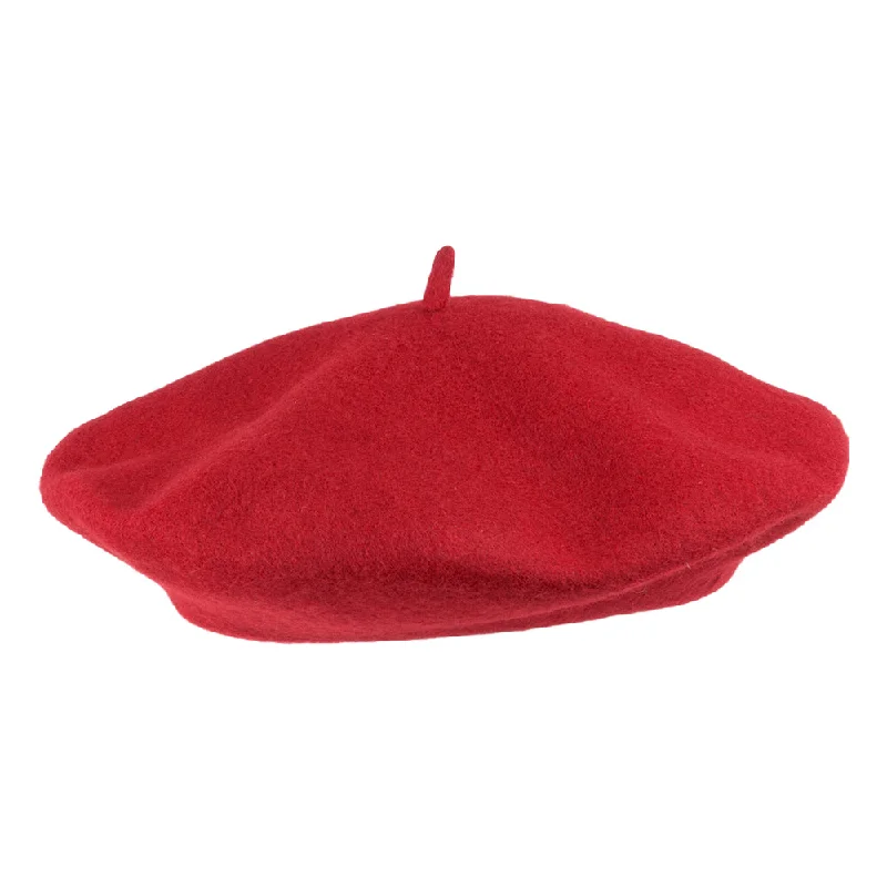 Jaxon & James Wool Beret - Red - 200 Wholesale Pack