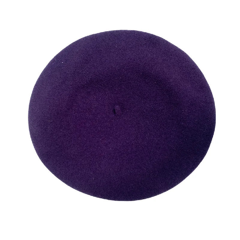 PURPLE VINTAGE 60s 70s BERET