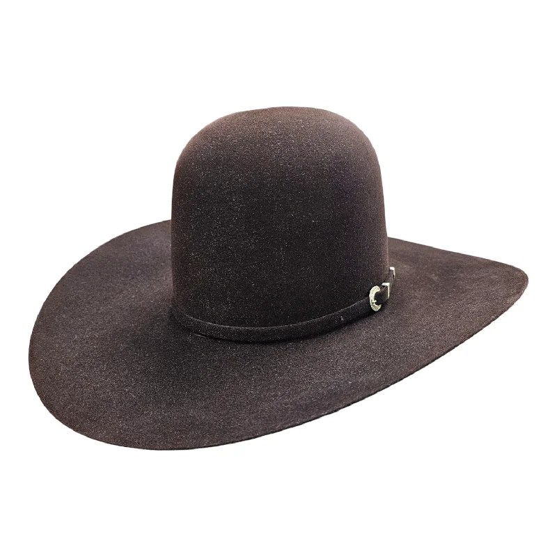 American Hat Co. - 40X Black Cherry Felt Cowboy Hat - Open Crown - 4 1/4" Brim