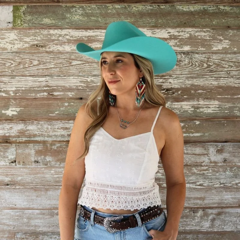 Bailey 4X Turquoise Fur Felt Cowboy Hat