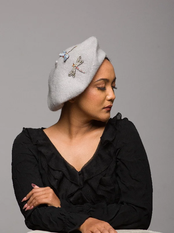 Beret Fur Felt Hat (Eclet Eternel)