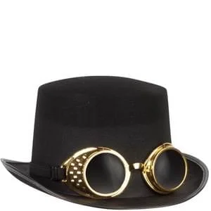 Steampunk Top Hat with Goggles