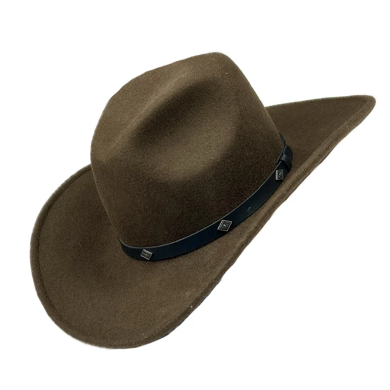 Crushable Brown Felt Magic Pinch Western Cowboy Hat