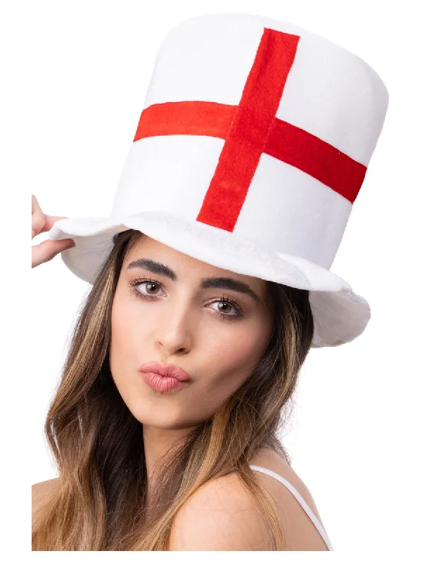 Deluxe England Flag Top Hat