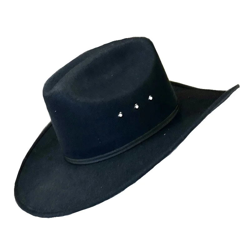 Kid's Black Ultra-Felt Western Cowboy Hat