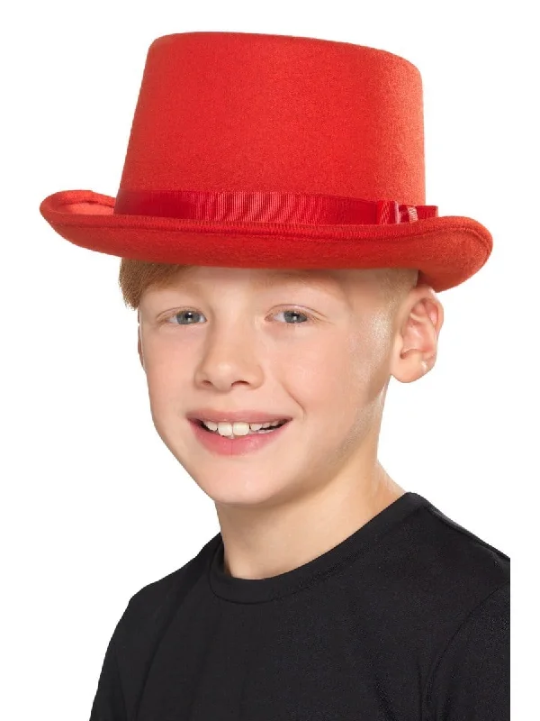 Kids Top Hat, Red