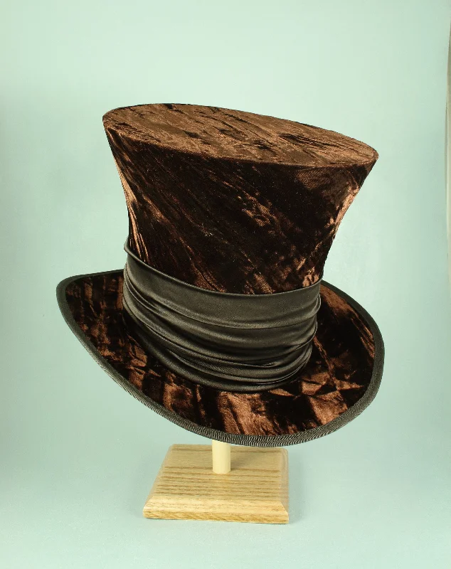 Mad Hatter - Brown Velvet