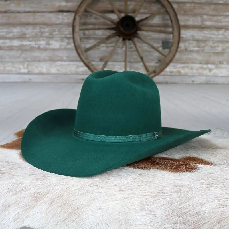 Resistol Hooey 4X Boquillas Wool Forest Green Cowboy Hat