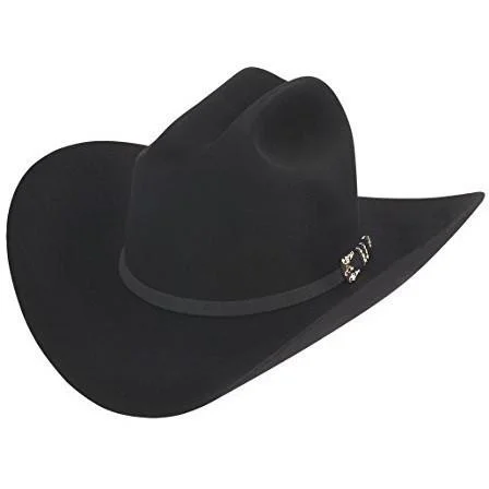 10x Larry Mahan Jerarca Fur Felt Cowboy Hat Black