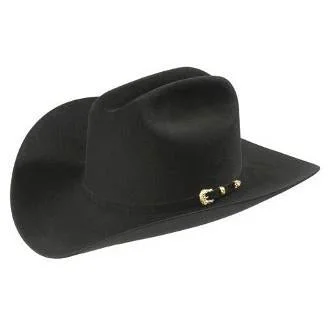 30x Larry Mahan Opulento Fur Felt Cowboy Hat Black