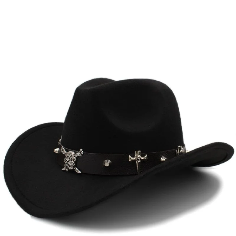 Black Pearl Wool Cowboy Hat