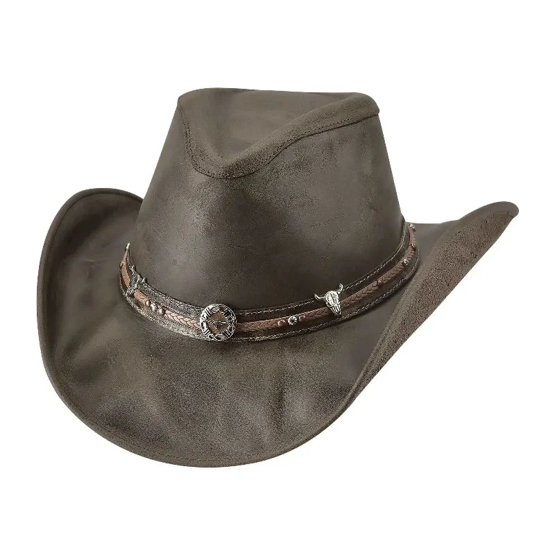 Bullhide Blazing A Trail - Leather Cowboy Hat