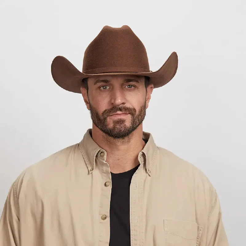 Cattleman Chocolate | Mens Felt Brown Cowboy Hat