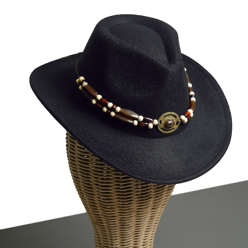 Chokore Tibetan Cowboy Hat (Black)