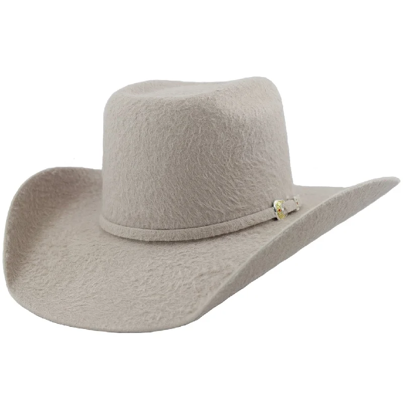 Cuernos Chuecos 30x Silver Belly Grizzly Fur Felt Cowboy Hat