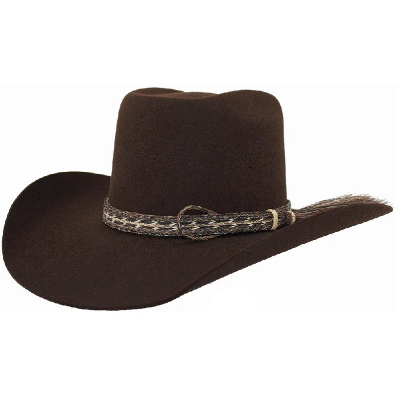 Brick Crown Cowboy Hat With Horsehair Band