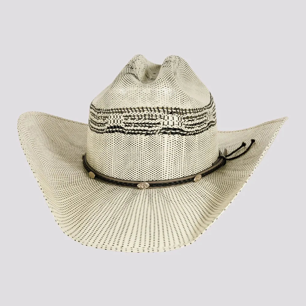 Curly | Mens Woven Western Bangora Straw Cowboy Hat