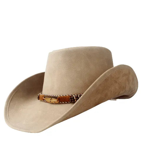 Golden Phoenix Genuine Leather Cowboy Hat