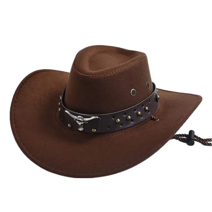 Silver Horns Suede Cowboy Hat