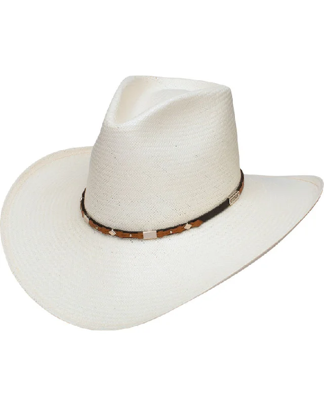 Stetson Men's Silver Horn 8X Straw Cowboy Hat - 2000239795